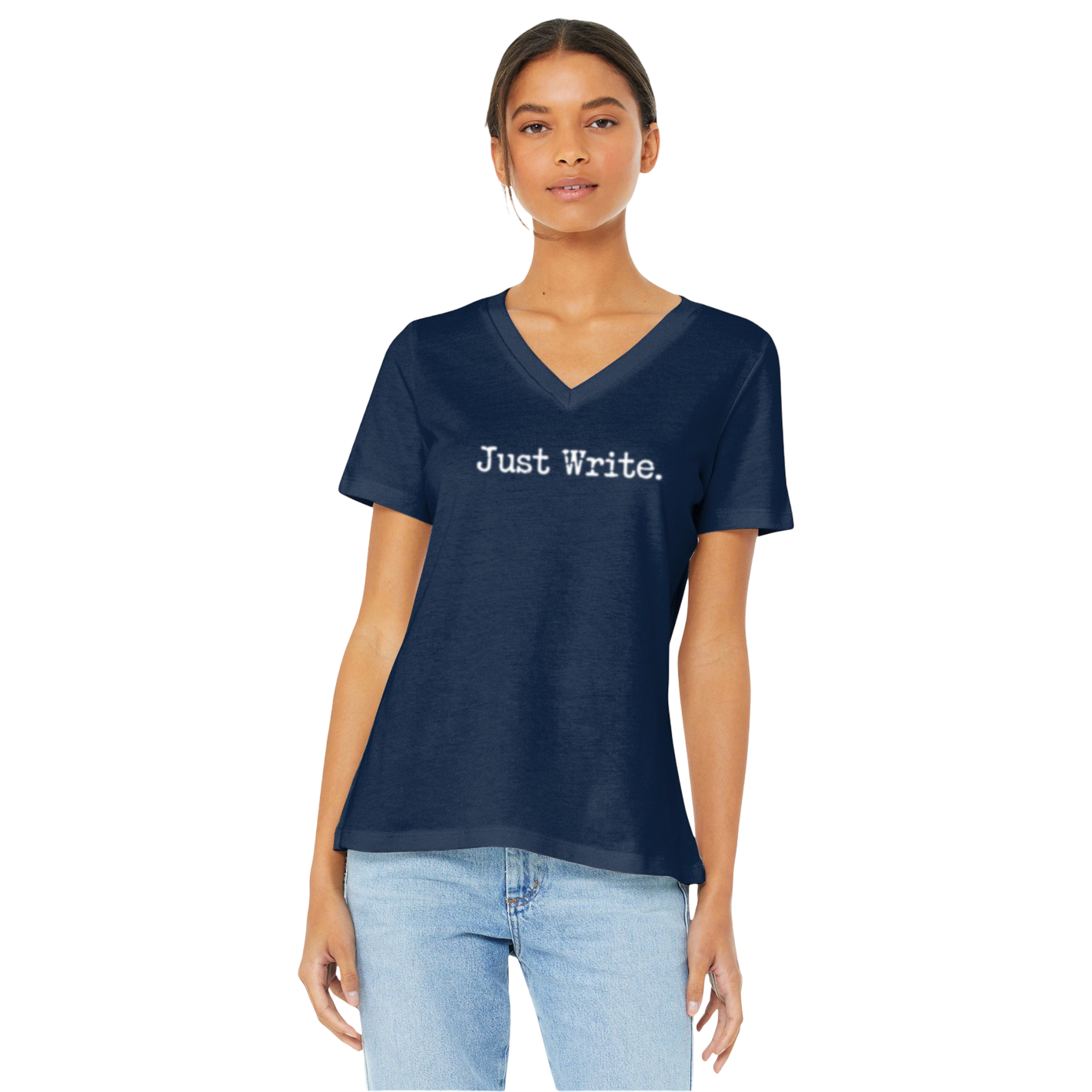 Just Write V-Neck Tee