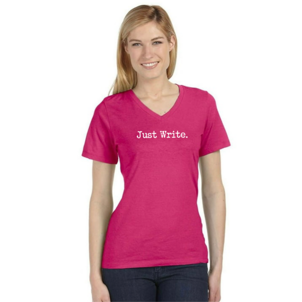 Just Write V-Neck Tee
